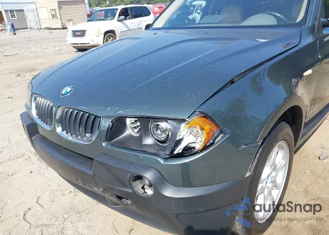 2004 BMW X3 2.5I from USA, damaged, VIN WBXPA73414WB23303